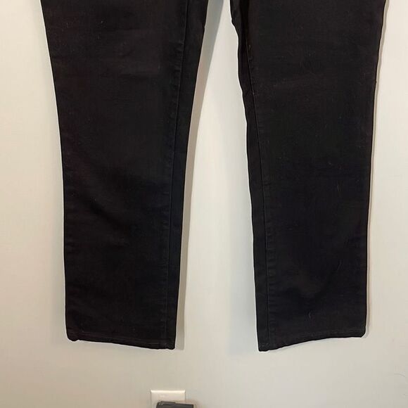 Ralph Lauren Lauren Jeans Co Womens Side Zip Denim Dress Jeans Pants‎ Black 8 - Picture 3 of 10